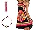 Jtc ACVIP Women's Flower Printed Halter Short Beach Dresses Black (XXL)