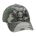 Winged Skull Design Baseball Hat - Pale Desert