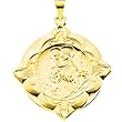 14K Yellow Gold St. Anthony of Padua Medal - 31.00mm