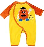 (ディズニー)Disney トイストーリー フリース 長袖カバーオール【d6905】 60-70cm ポテトヘッド(黄×橙)