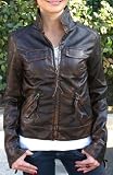 BB Dakota Kava Brown Pleather Jacket