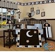 GEENNY Designs Brown Blue Star & Moon 13-PCS CRIB BEDDING SET