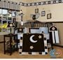 GEENNY Designs Brown Blue Star & Moon 13-PCS CRIB BEDDING SET