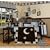 GEENNY Designs Brown Blue Star & Moon 13-PCS CRIB BEDDING SET