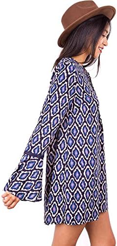 Pink Ice Women's Juniors Bell Sleeve Shift Dress