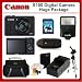 Canon Powershot S100 Digital Camera + Huge Value Kit Includes: 8GB Memory Card, Memory Card Reader, Extended Life Battery, Rapid Travel Charger, Camera Flash, Tripod, Cleaning Kit, LCD Screen Protectors and Soft Carrying Case