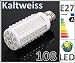 LED Lampe 108 LED Energiesparlampe Led Birne Leuchtmittel - E27 ***Kaltweiss*** 6W