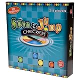 Spin and Jump Checkers Multi-player Family Board Game by Checkers Board Game