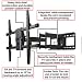 VideoSecu Articulating TV Wall Mount for Most 37 55 TV, Dual Arm Extends up to 26 Inch From Wall Free HDMI cable 1VH VideoSecu Articulating TV Wall Mount for Most 37 55 TV, Dual Arm Extends up to 26 Inch From Wall Free HDMI cable 1VH