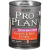 Pro Plan Canned Dog Food, Adult Extra Care Sensitive Skin and Stomach Classic Salmon and...