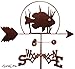 Hand Made SUN PAN FISH FLAT POST Mount Weathervane ~NEW~