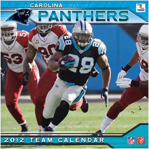 Turner Carolina Panthers 2012 12 x12 Wall Calendar