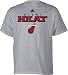 Miami Heat Grey adidas True T-Shirt - Large