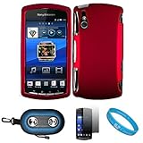 Metallic Pink 2 Piece Crystal Hard Snap-On Protector Case for Sony Ericsson ....