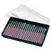 Pro-Quality 20-Piece Diamond-Point Bit Set for Dremel-type Rotary Tool - Glass, Stone, Ceramic 3/32 Shank