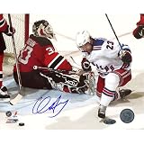 NHL Chris Drury Celebrating Goal Vs Devils Autographed 8-by-10-Inch Photograph