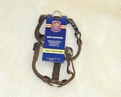 Adjustable Dog Harness, Brown, 5/8x12-20in