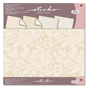 EK Success EKWPK05 I Do Beige Scallop Paper Pack
