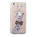 iPhone 6S Case, Sophia Shop Ultra [Thin Slim] Premium Flexible Soft TPU Extra Grip Anti-Scratch Protective Transparent Border Back Cover For Apple iPhone 6S 6(Giraffe)