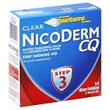 NicoDerm CQ Stop Smoking Aid, Step 3, Clear Patches, 2-Week Kit 14 patches