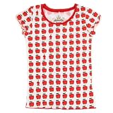 ●KIDS●Mademoiselle papillon Frilled Sleeve Tee Apple