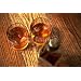 Wallmonkeys Peel and Stick Wall Decals - Two Glasses from Whisky and a Bottle on a Wooden Table - 72