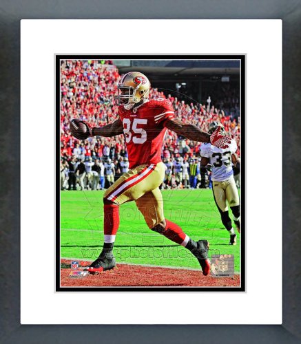 49ers Vernon Davis Touchdown NFC Division Playoff Game Framed Picture 8x10