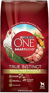 Purina ONE SmartBlend Dry Dog Food, True Instinct, Grain Fee Formula with Chicken & Sweet Potato, 3-Pound Bag, Pack of 1
