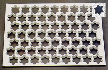 Thermo Cookie Cutting Sheet 1-3/8″ Star 95/Sheet
