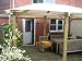 Wood and Stainless Steel Garden Gazebo/Hot Tub Gazebo: 3m x 4m