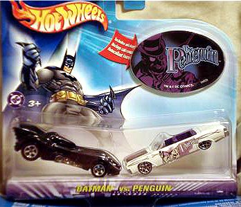  Hot Wheels Batman Vs. Penguin 2 Pack 1:64 Scale Die Cast Cars