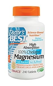 Doctor's Best High Absorption Magnesium (200 Mg Elemental), 240-Count