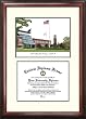Grand Valley State University Scholar Scholar Mahogany Framed Lithograph w/Diploma Opening