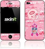 Skinit New York Jets - Breast Cancer Awareness Vinyl Skin for Apple iPhone 4 / 4S