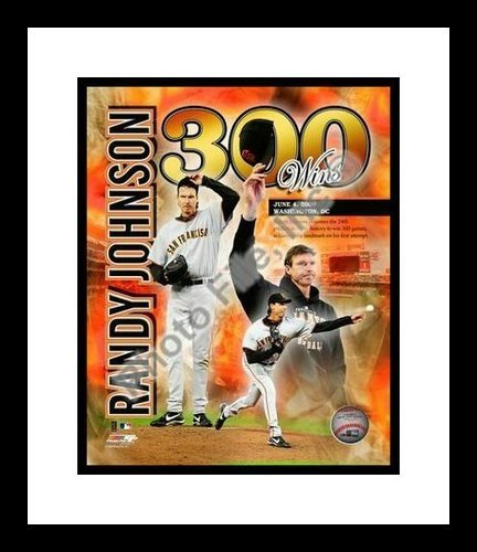 Randy Johnson San Francisco Giants MLB Framed 8x10 Photograph 300 Win Collage