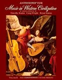 Anthology for Music in Western Civilization, Volume II