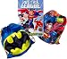 Batman and Superman Cinch Sack Drawstring Backpacks Set of 2 BONUS Justice League Col...