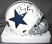 Tony Romo Dallas Cowboys NFL Hand Signed Mini White Football Helmet