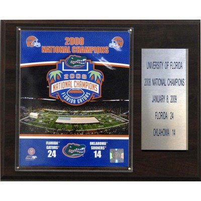 NCAA Football Florida 2008 Gators Champions Plaque