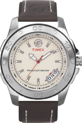 Timex - T42201PF - Montre Homme - Expedition - Quartz Analogique - Calendrier Perpetuel - Bracelet Cuir Noir