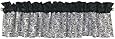 Trend Lab Window Valance, Black/White Zebra Print