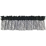 Trend Lab Window Valance, Black/White Zebra Print