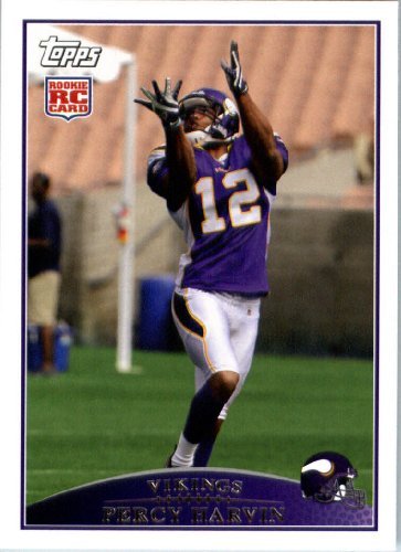 2009 Topps NFL Football ROOKIE Card # 375 Percy Harvin Minnesota Vikings (RC) - Mint Condition & Shipped In A Protective Screwdown Display Case!