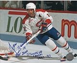 Denis Savard Autographed 8 x 10 Photo Canadiens 1