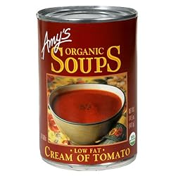 Amy's Organic Cream of Tomato Soup, 14.5-Ounce Cans (Pack of 12)