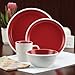 Rachael Ray Dinnerware Rise Salad Plate Set, Red