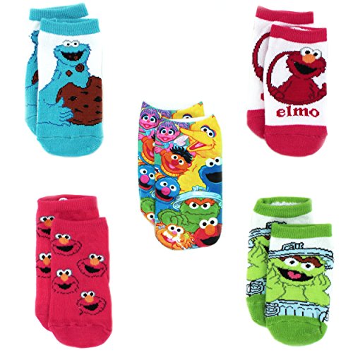 Sesame Street Boys Girls 5 pack Socks (Toddler)