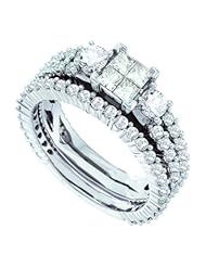 2.0CTW DIAMOND INVISIBLE BRIDAL SET
