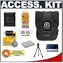 Accessory Kit for Canon Powershot Digital Cameras (SD950 IS, SD900, SD870 IS, SD850 IS, SD800 IS, SD790 IS, SD700 IS) with Tamrac 5204 T4 Deluxe Camera Bag (Black) + Spare NB-5L Replacement Battery for Canon