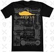 Atticus Clothing Mens BOOM BOX T Shirt - Black